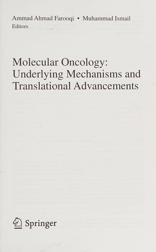 Molecular Oncology: Underlying Mechanisms and Translational Advancements