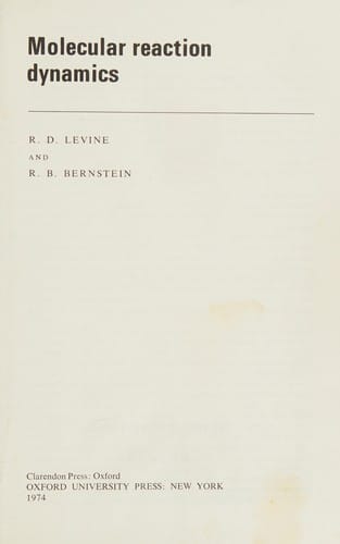 Molecular reaction dynamics