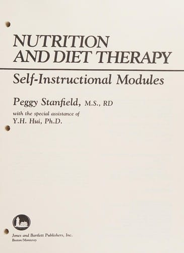 Nutrition and diet therapy: self-instructional modules