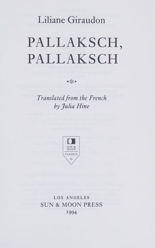 Pallaksch, Pallaksch (Sun and Moon Classics)
