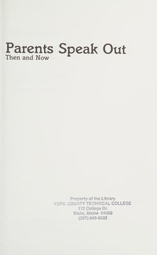 Parents speak out: then and now