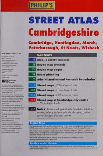 Cambridgeshire Street Atlas Pocket