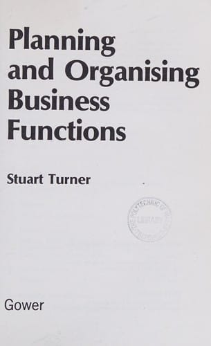 Planning and organising business functions