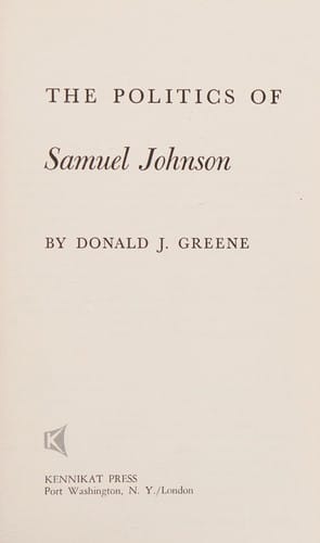 Politics of Samuel Johnson