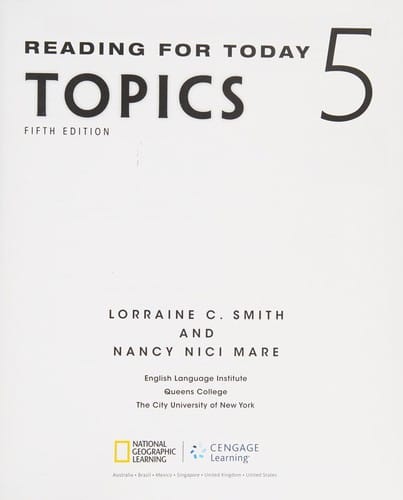 Reading for Today 5 : Topics