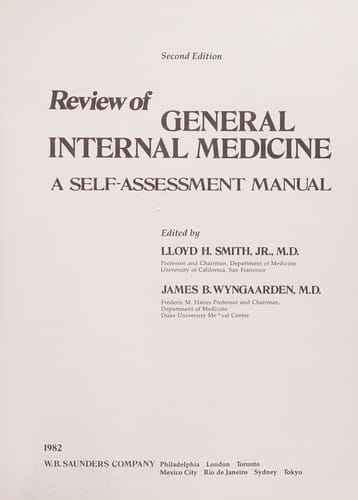 Review of general internal medicine: a self-assessment manual