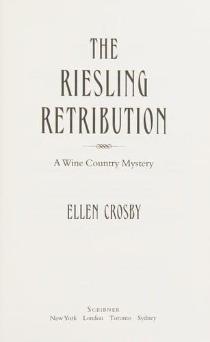 Riesling Retribution: A Wine Country Mystery