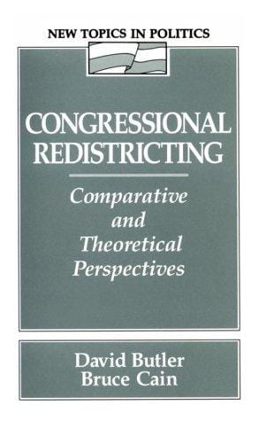 Congressional redistricting: comparative and theoretical perspectives