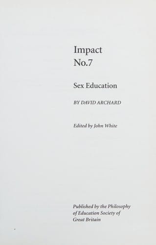 Sex education