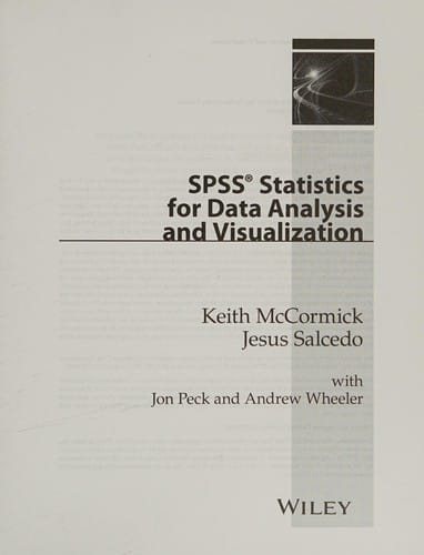 SPSS Statistics for Data Analysis and Visualization