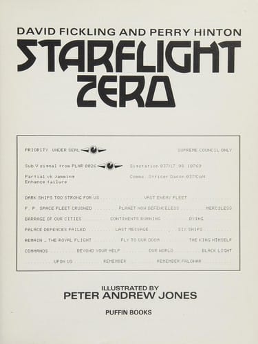 Starflight Zero (Puffin Adventure Gamebooks)