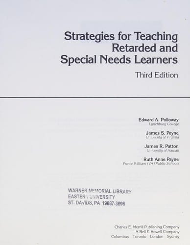 Strategies for teaching retarded and special needs learners
