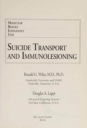 Suicide transport and immunolesioning