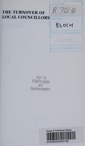 The Turnover of Local Councillors