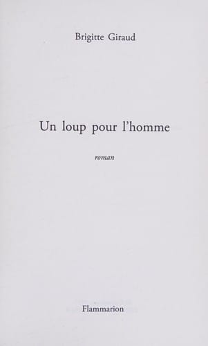 Un loup pour l'homme