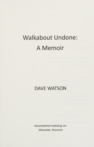 Walkabout Undone (PB)