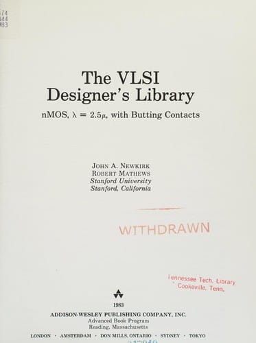 The VLSI designer's library: nMOS, [lambda]=2.5 [mu], with butting contacts