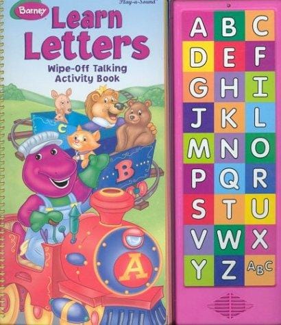 Learn letters: wipe-off talking activity book