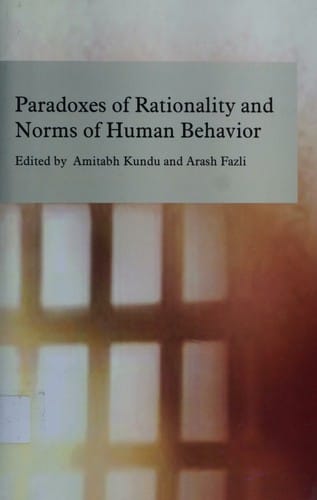 Paradoxes of rationality and norms of human behavior