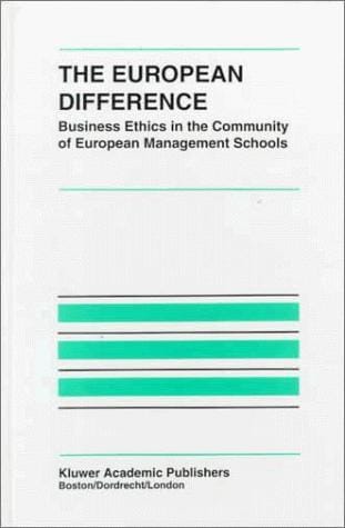 The European difference: business ethics in the Community of European Management Schools