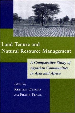 Land Tenure and Natural Resource Management: A Comparative Study of Agrarian Communities in Asia and Africa (International Food Policy Research Institute)