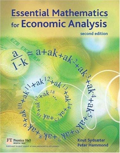 Essential mathematics for economic analysis