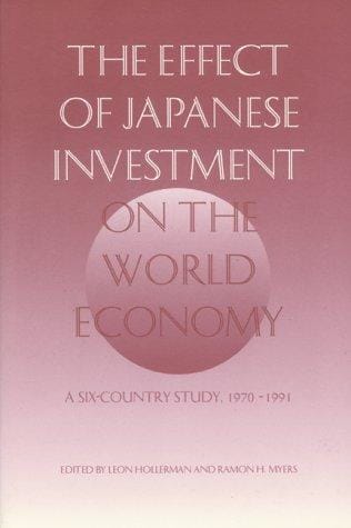 The effect of Japanese investment on the world economy: a six-country study, 1970-1991