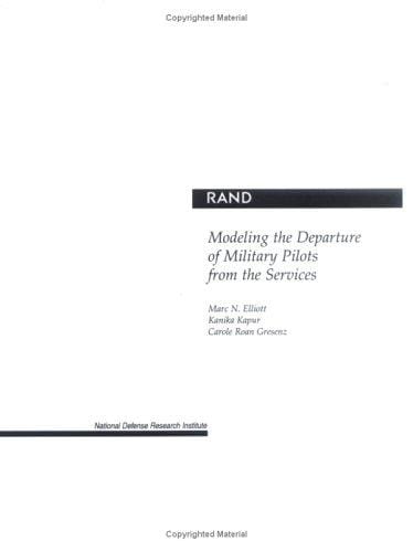 Modeling the Departure of Military Pilots From the Services 2001