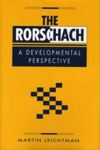 The Rorschach: a developmental perspective