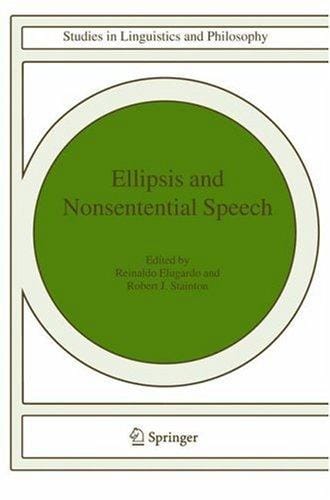 Ellipsis and nonsentential speech