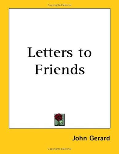 Letters to Friends