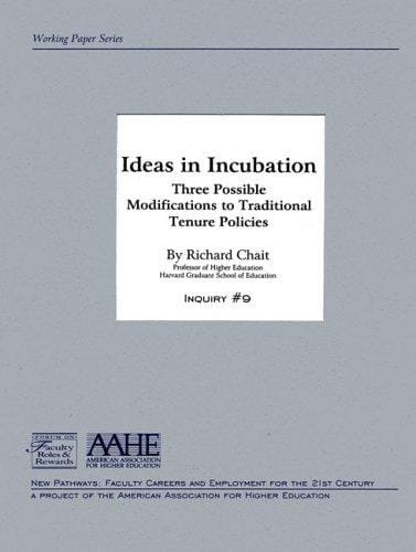 Ideas in Incubation: Three Possible Modifications to Traditional Tenure Policies (New Pathways Series)