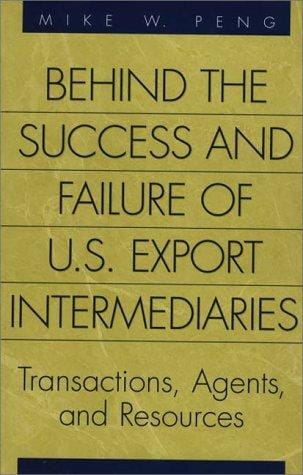 Behind the success and failure of U.S. export intermediaries: transactions, agents, and resources