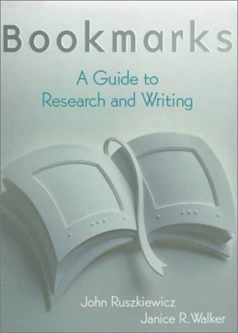 Bookmarks: A Guide to Research and Writing