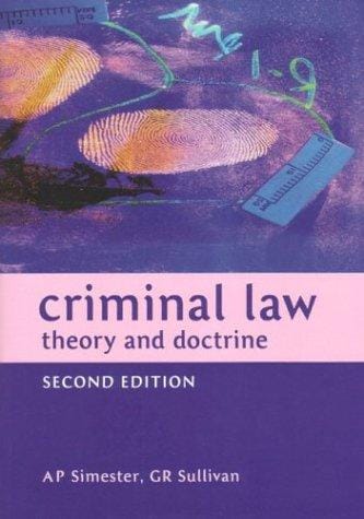 Criminal law: theory and doctrine