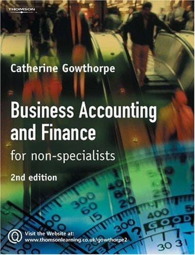 Business Accounting and Finance: For Non Specialists