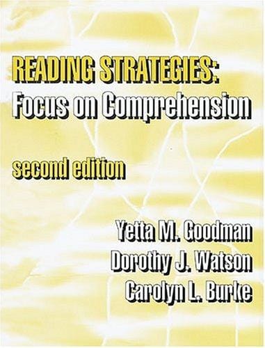 Reading strategies: focus on comprehension