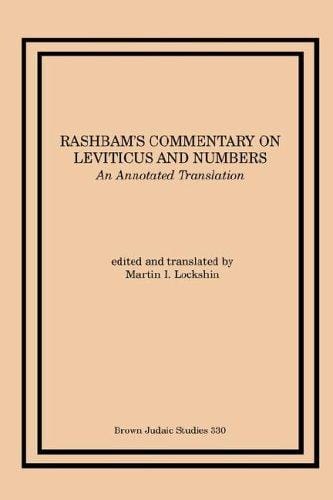 Rashbam's Commentary on Leviticus And Numbers