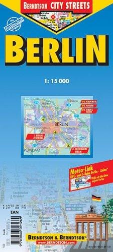 Berlin City Streets Laminated Map