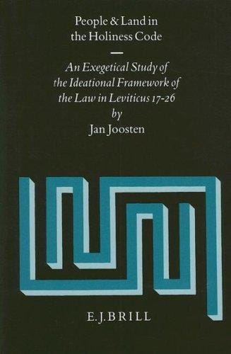 People and land in the holiness code: an exegetical study of the ideational framework of the law in Leviticus 17-26