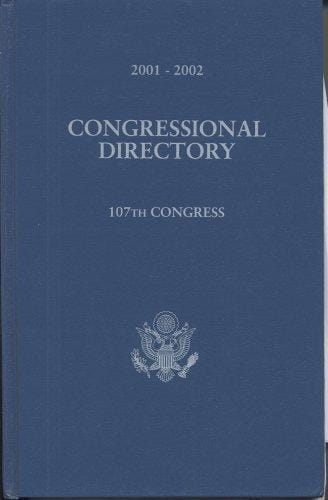 Official Congressional Directory, 2001-2002 (Cloth) (Official Congressional Directory)