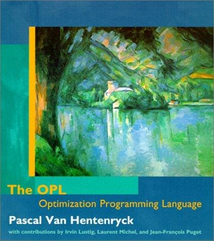The OPL optimization programming language