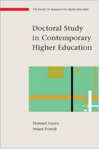 Doctoral Study in Contemporary Higher Education (Society for Research into Higher Education)