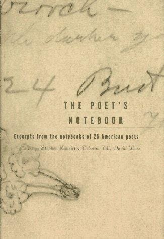 The poet's notebook: excerpts from the notebooks of contemporary American poets