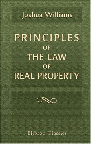 Principles of the Law of Real Property
