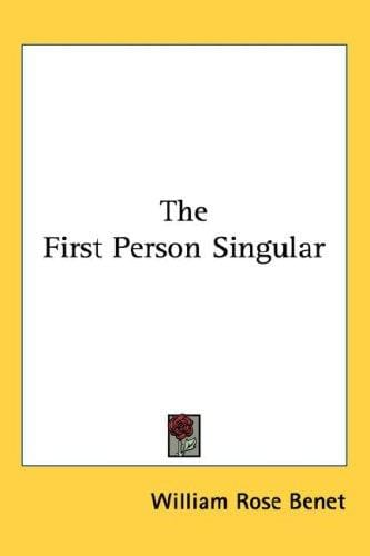 The First Person Singular