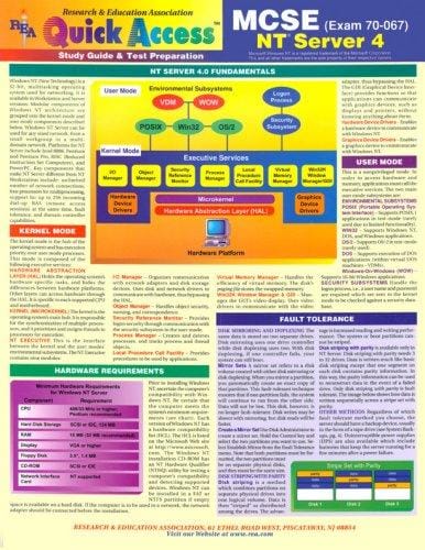 Rea Quick Access MCSE NT Server 4 Exam 70-067