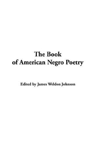 The Book Of American Negro Poetry