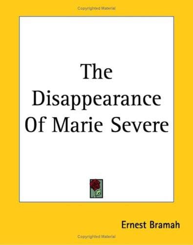 The Disappearance of Marie Severe