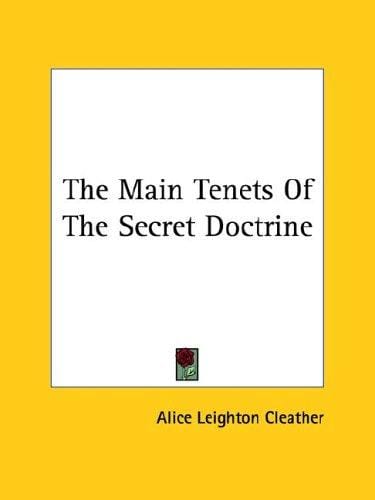 The Main Tenets of the Secret Doctrine